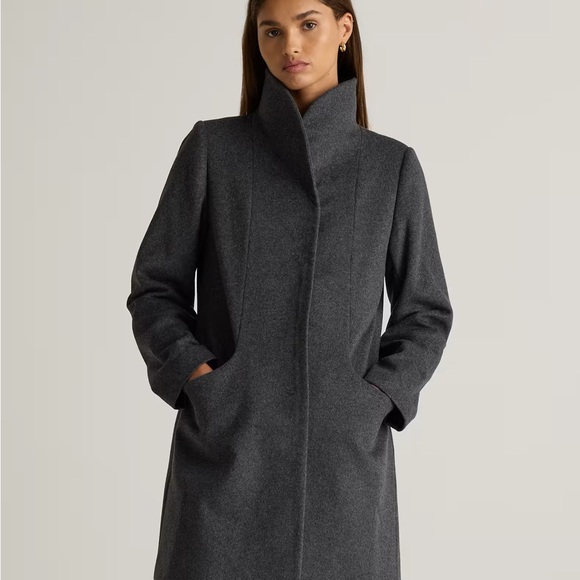 Quince Charcoal Trench Coat - Picture 1 of 5